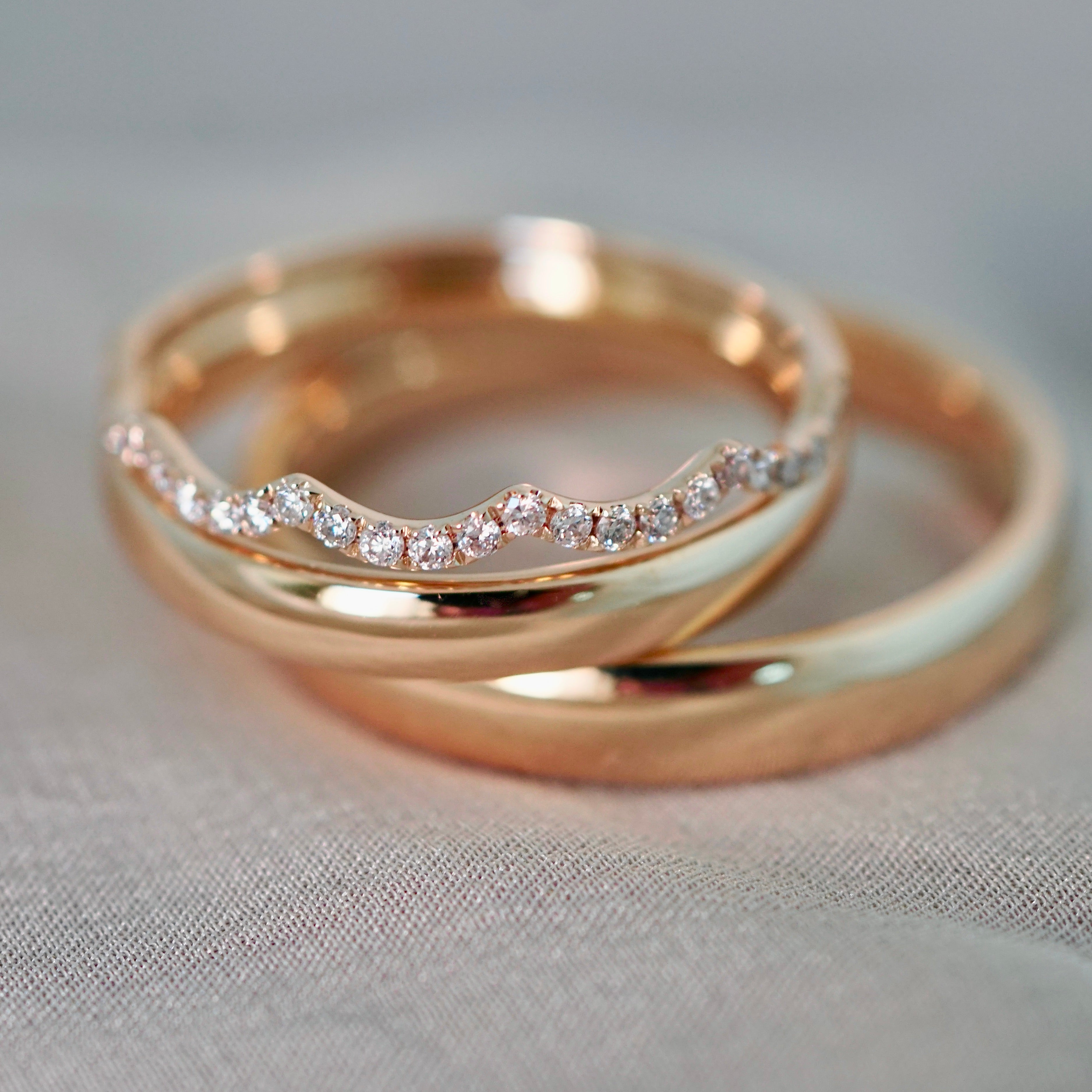 Eheringe ELEGANCE + WAVE