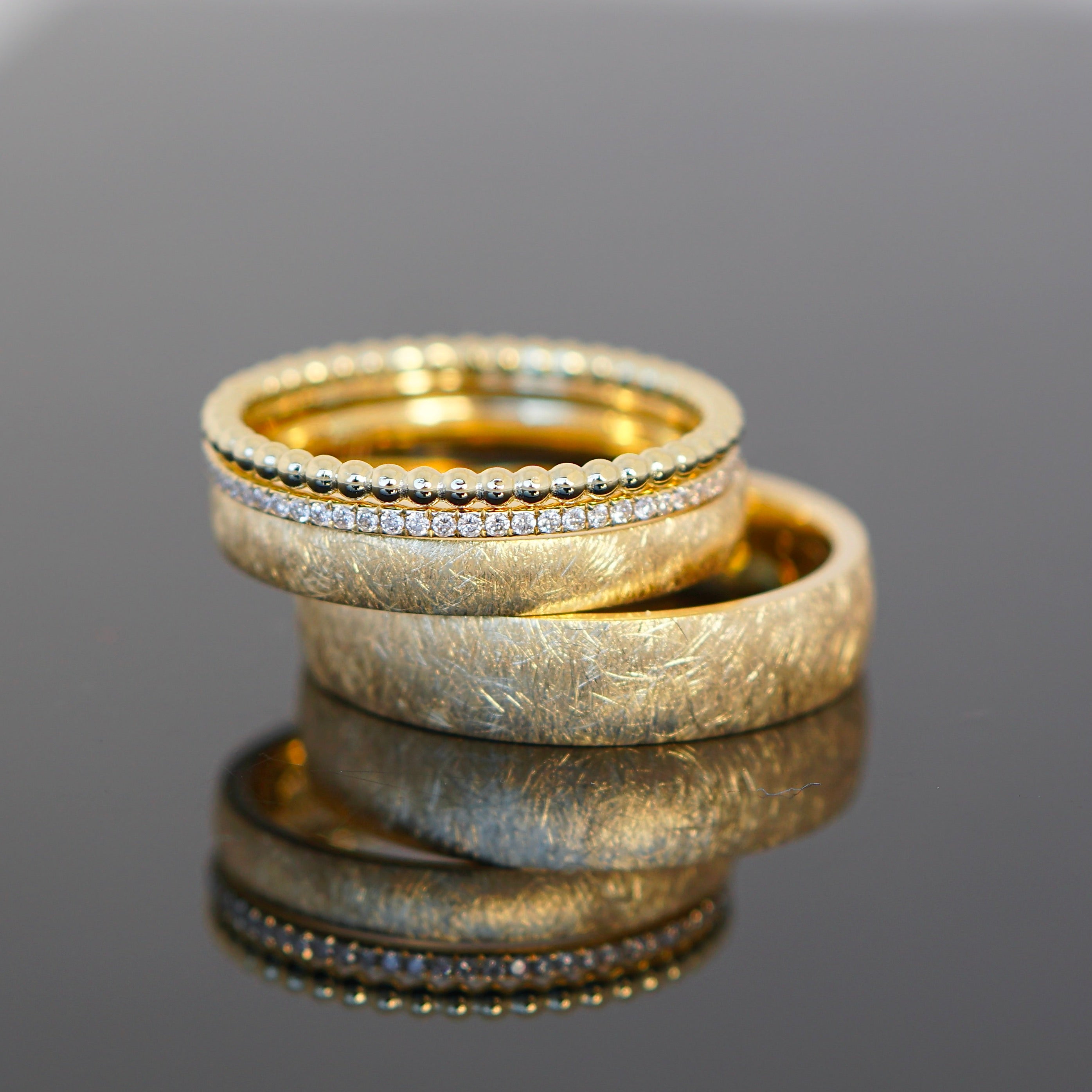 Eheringe FROZEN GOLD Kombination