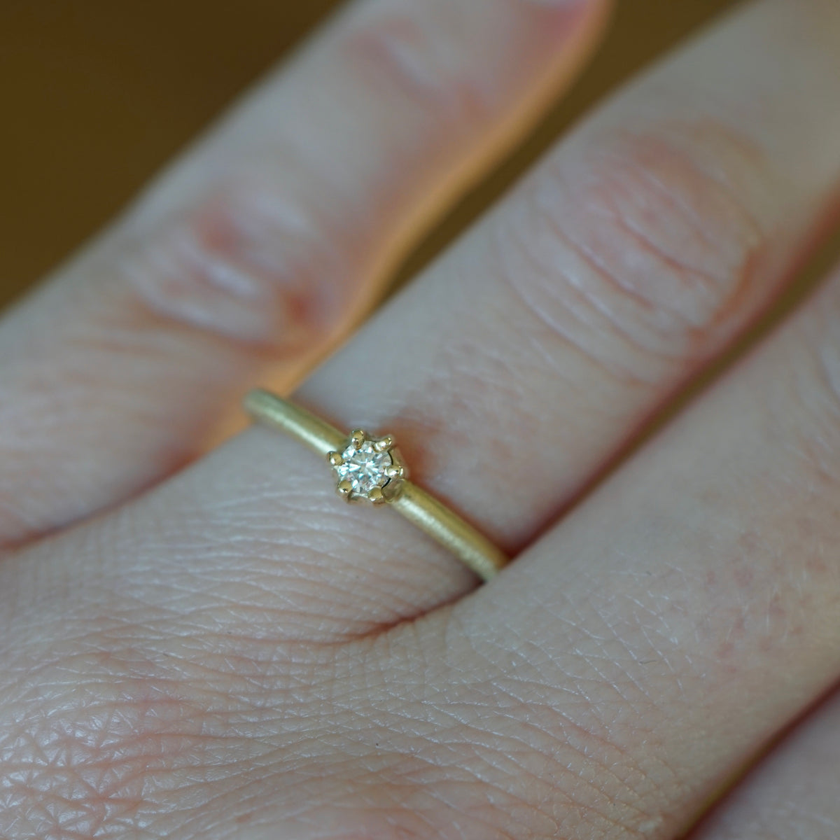 Ring DIA 0,10 Ct. 750/- Gelbgold
