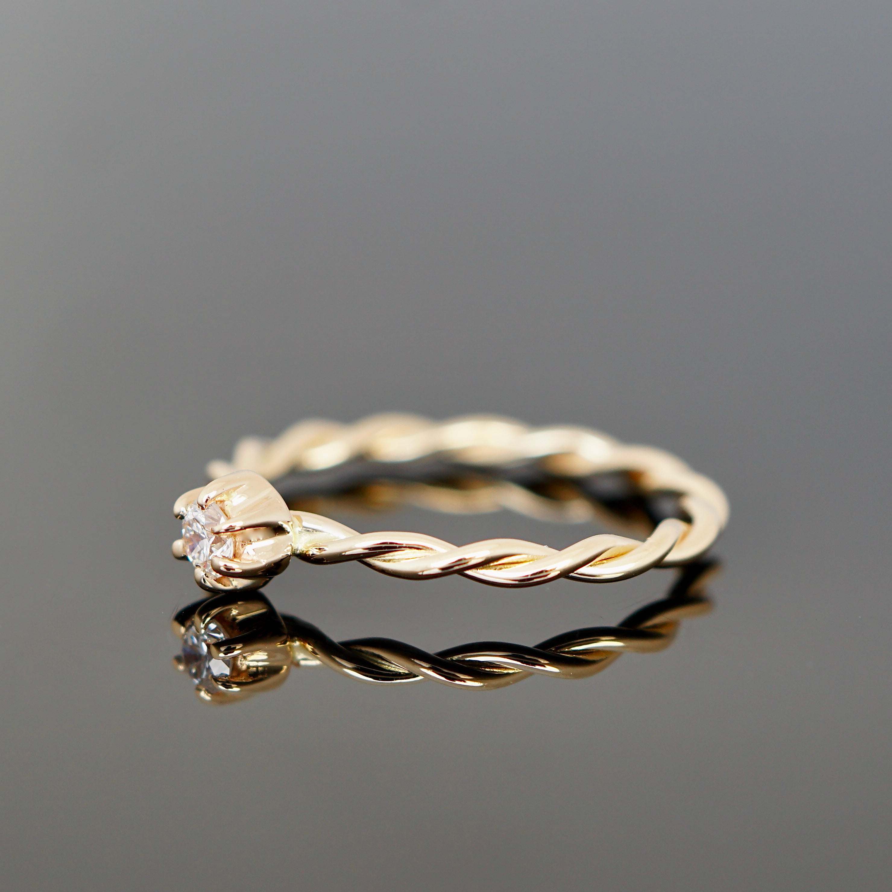 Kordelring KRÖNCHEN 0,10 Ct.