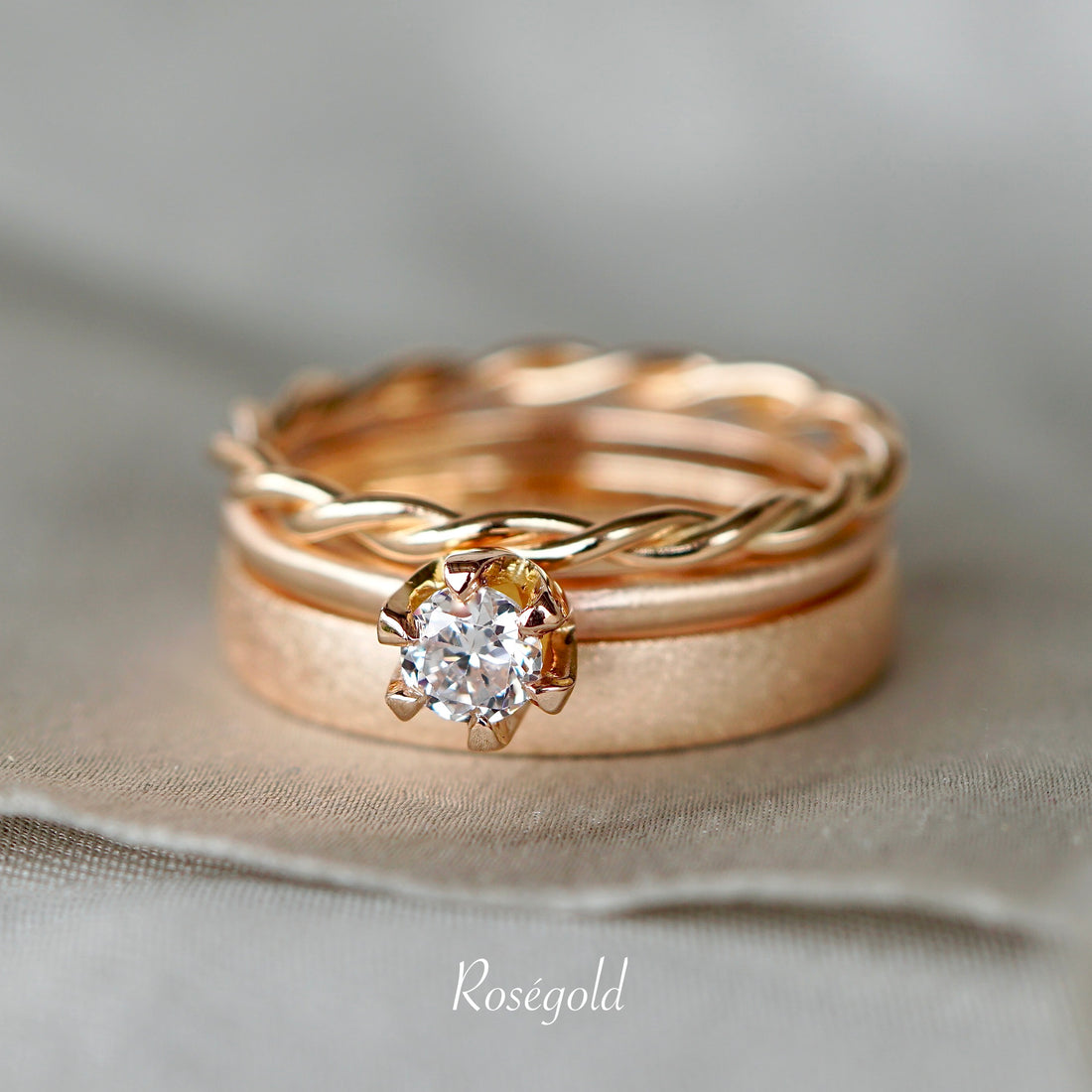 Ring DIA 0,50 Ct. 585/- Roségold