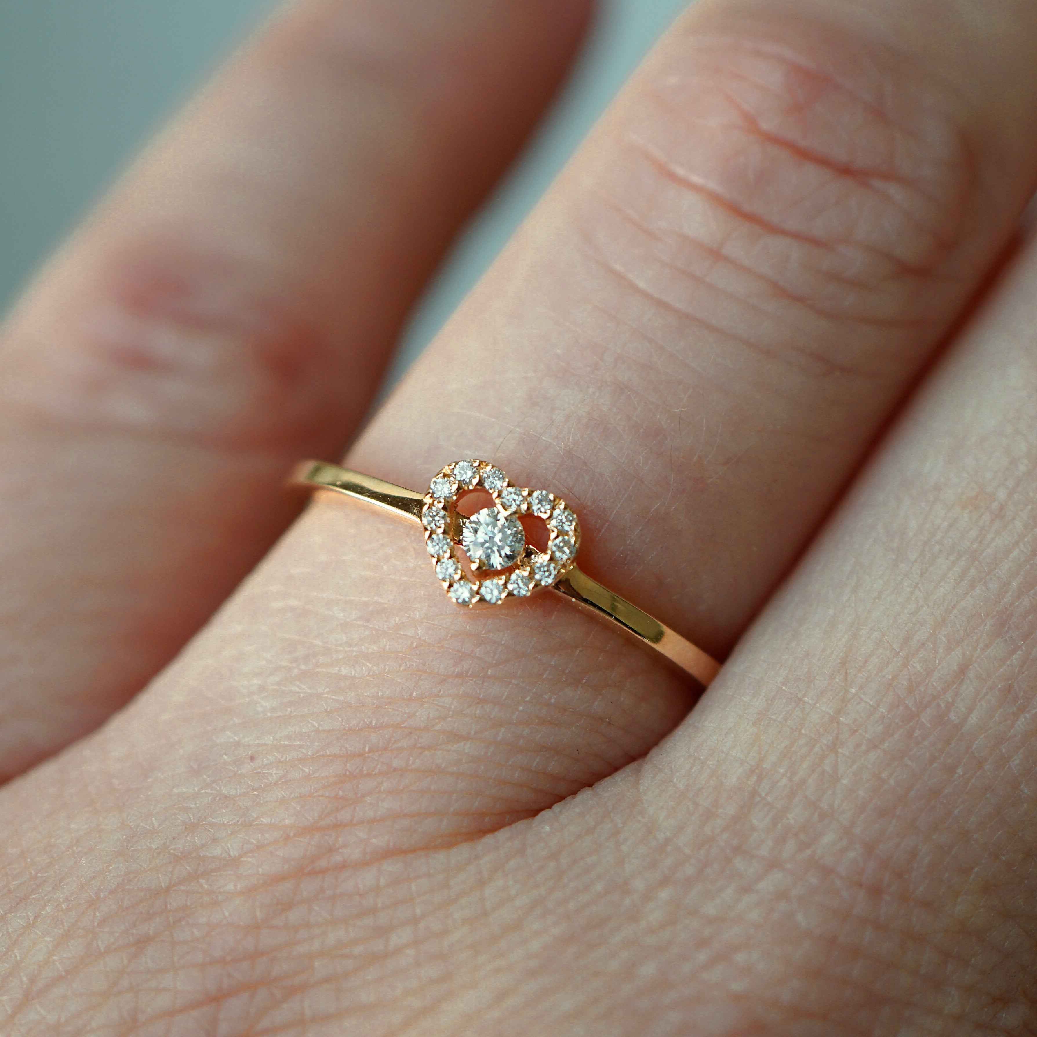 Ring HERZ 585/- Rotgold