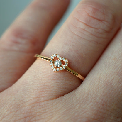 Ring HERZ 585/- Rotgold