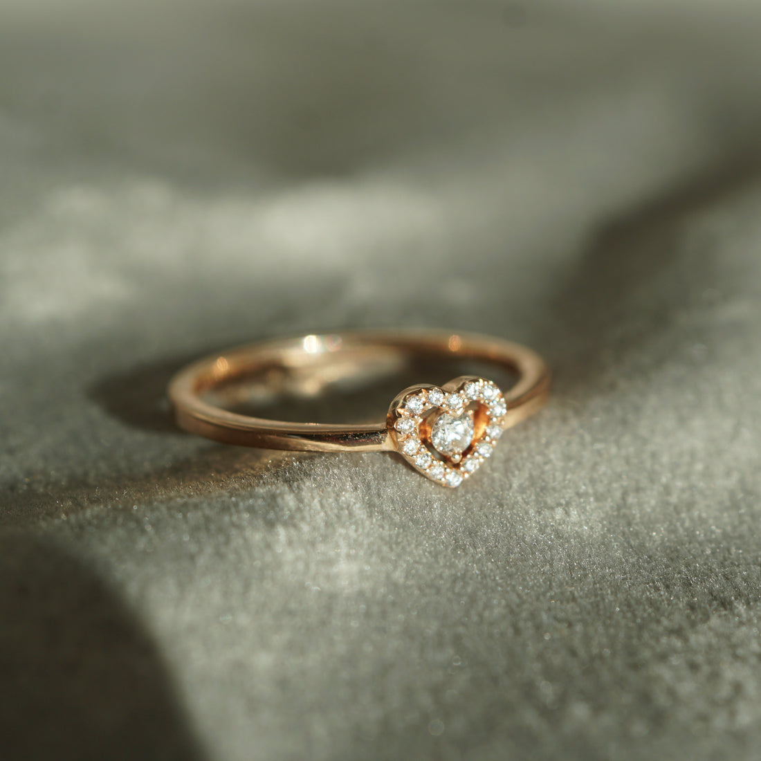 Ring HERZ 585/- Rotgold