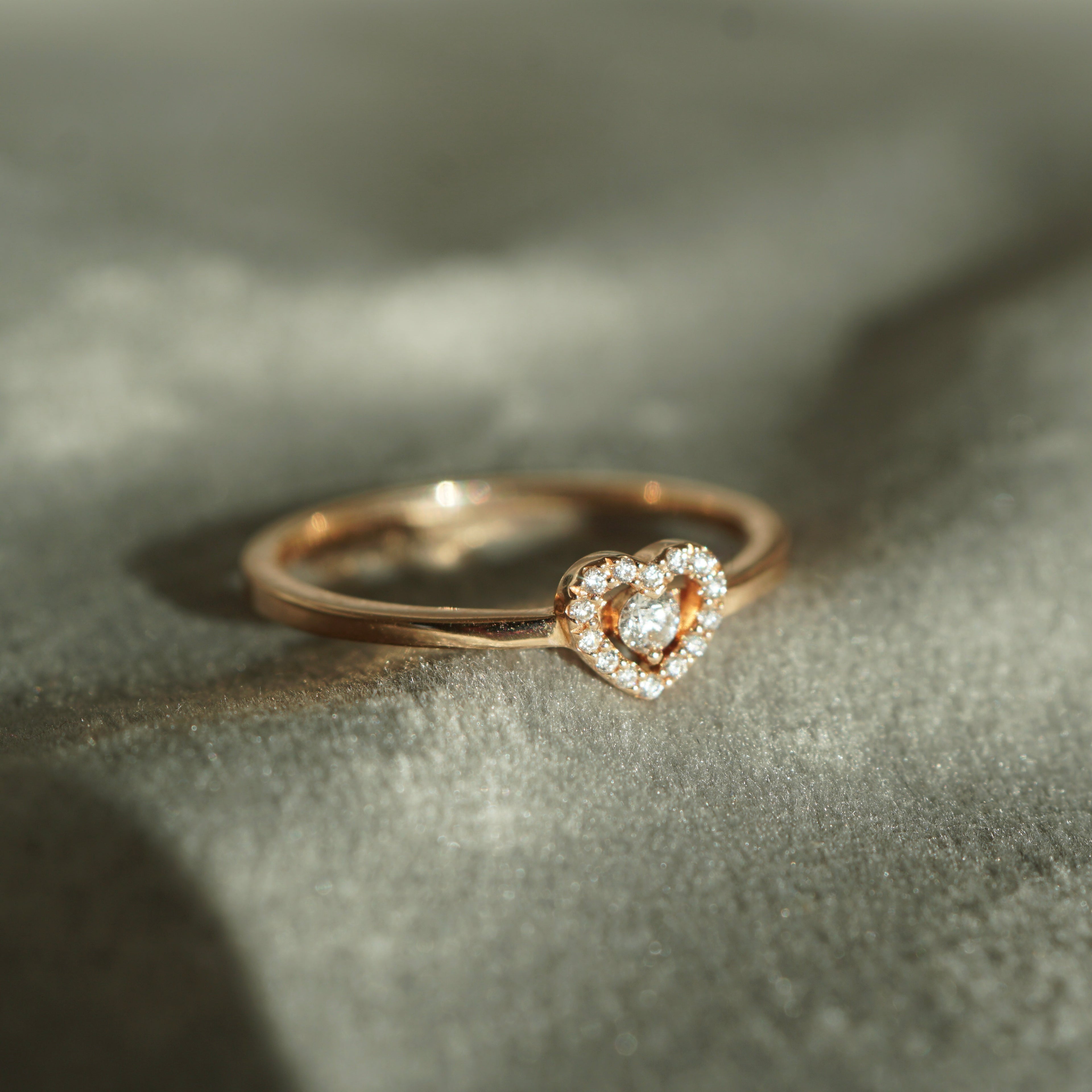 Ring HERZ 585/- Rotgold