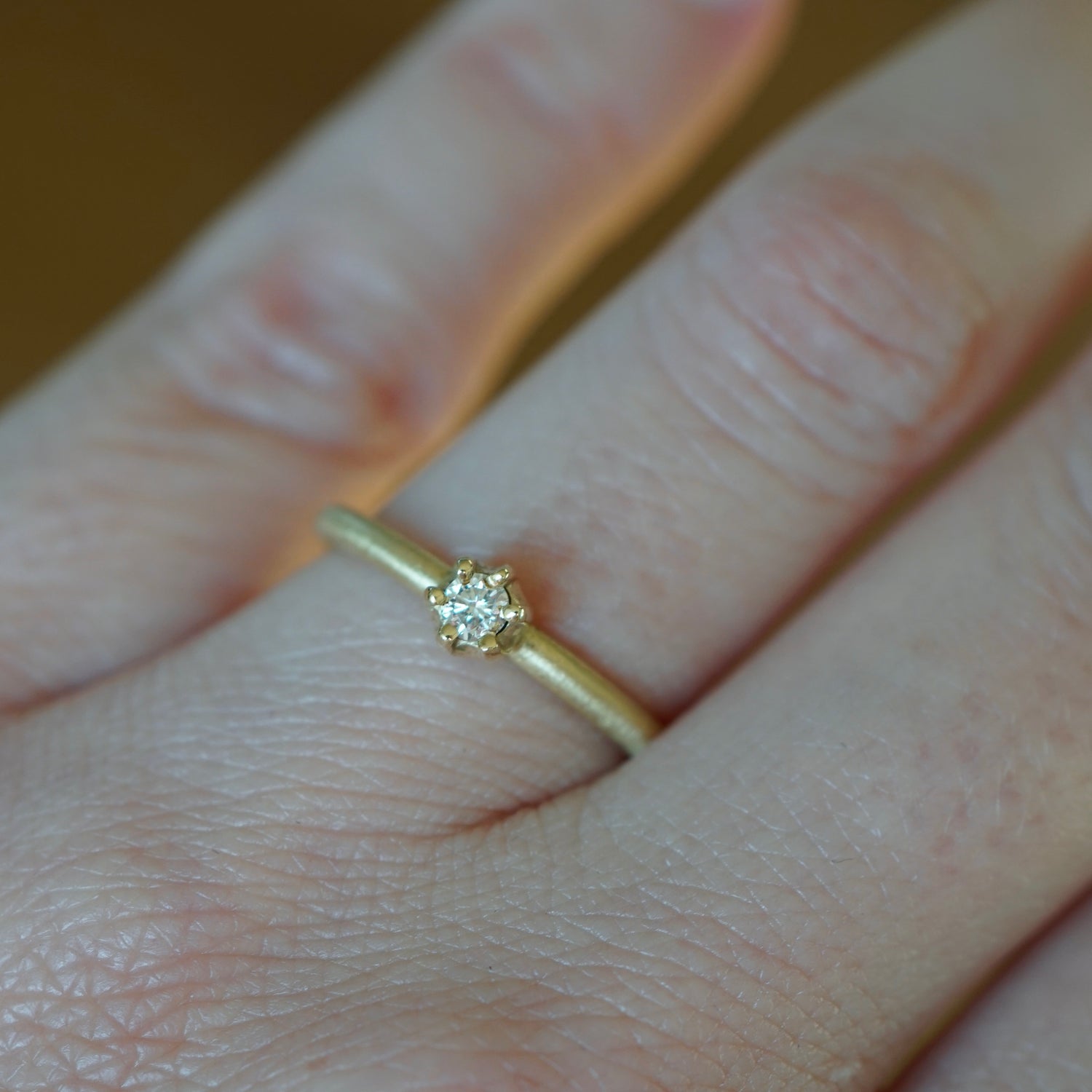 Ring DIA 0,10 Ct. 750/- Gelbgold