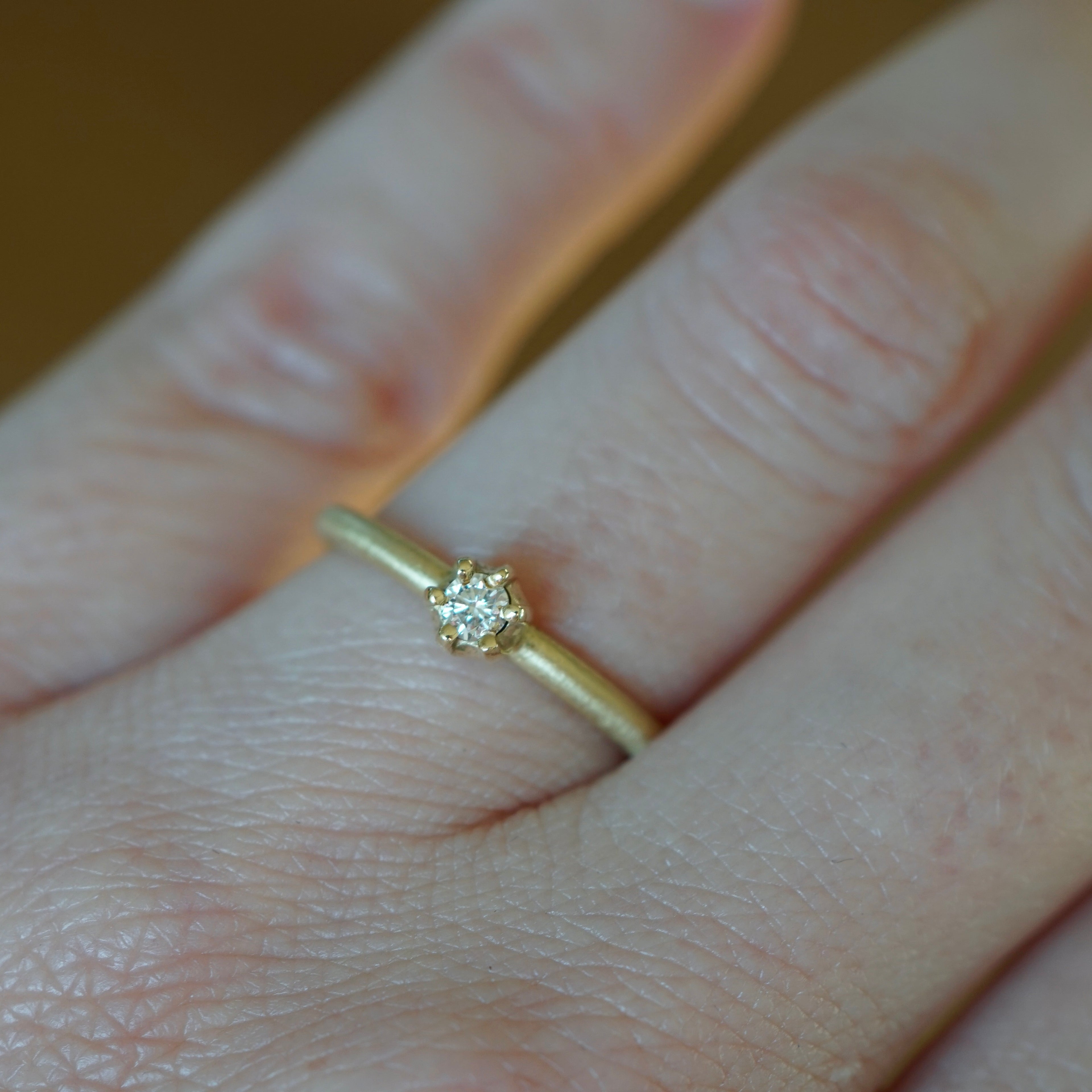 Ring DIA 0,10 Ct. 750/- Gelbgold