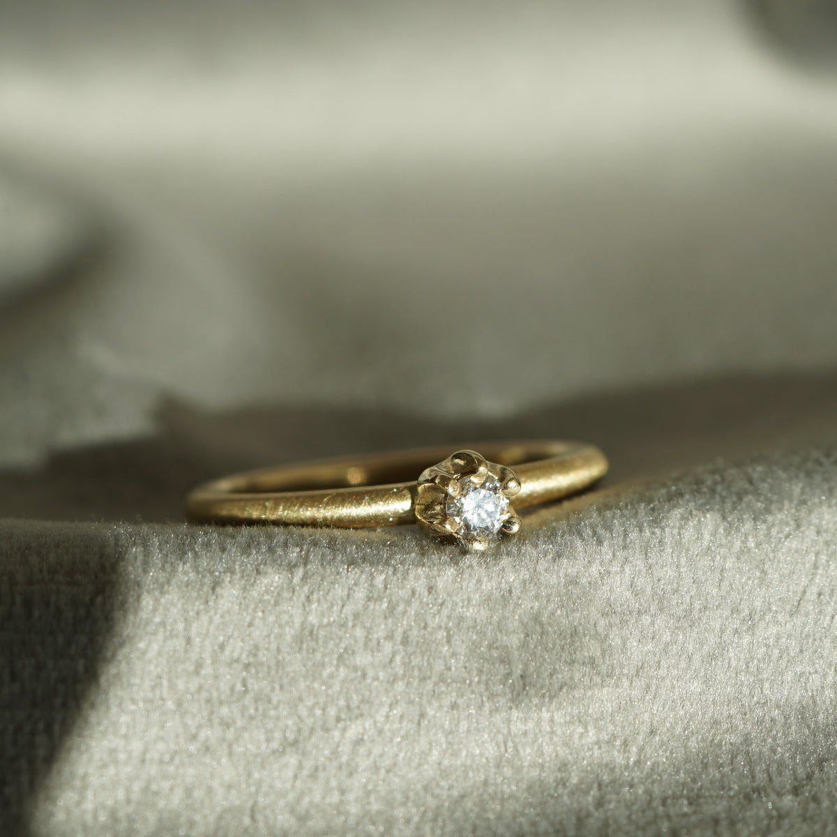 Ring DIA 0,10 Ct. 750/- Gelbgold