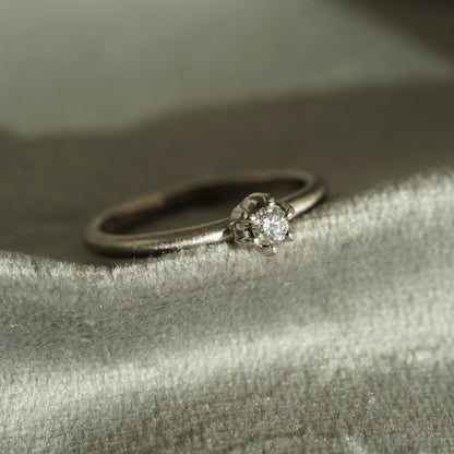 Ring DIA 0,10 Ct. 750/- Weißgold