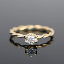 Lade das Bild in den Galerie-Viewer, Kordelring KRÖNCHEN 0,25 Ct.
