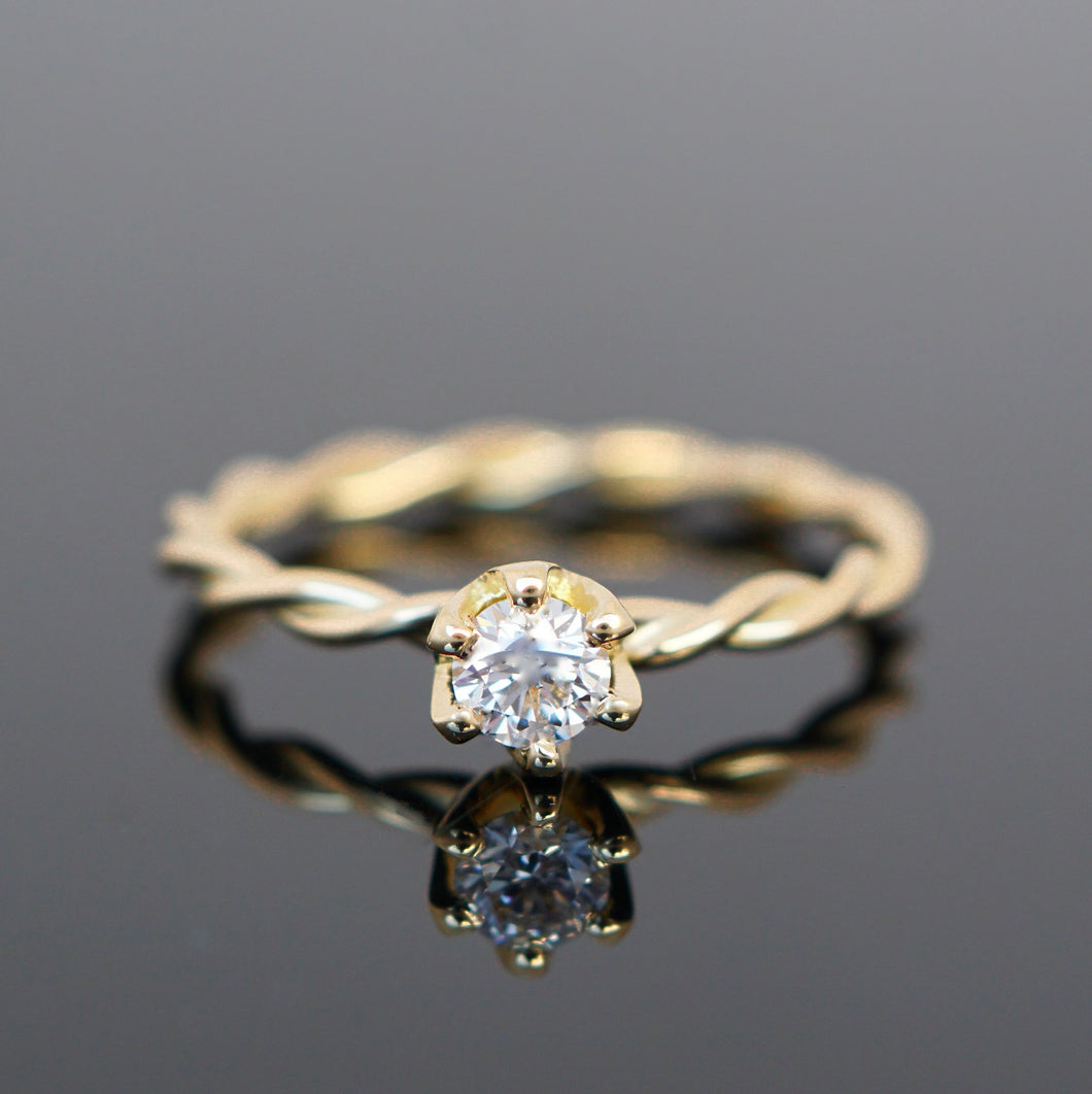 Kordelring KRÖNCHEN 0,25 Ct.