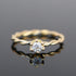 Kordelring mit 0,25 Ct. Diamant, Verlobungsring 