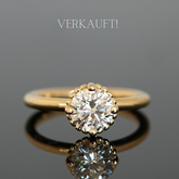 Ein Karat Diamant Ring Vintage, Gold