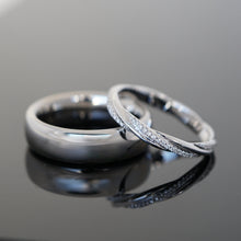 Lade das Bild in den Galerie-Viewer, glänzend-polierter Herrenring, Eheringe aus Weißgold
