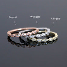 Lade das Bild in den Galerie-Viewer, Memoirering VIVY aus Rotgold, Weißgold und Gelbgold.
