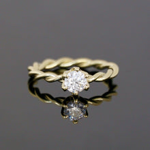 Lade das Bild in den Galerie-Viewer, Kordelring KRÖNCHEN 0,50 Ct.
