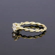 Lade das Bild in den Galerie-Viewer, Kordelring KRÖNCHEN 0,50 Ct.
