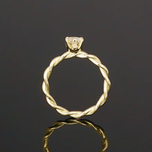 Lade das Bild in den Galerie-Viewer, Kordelring KRÖNCHEN 0,50 Ct.
