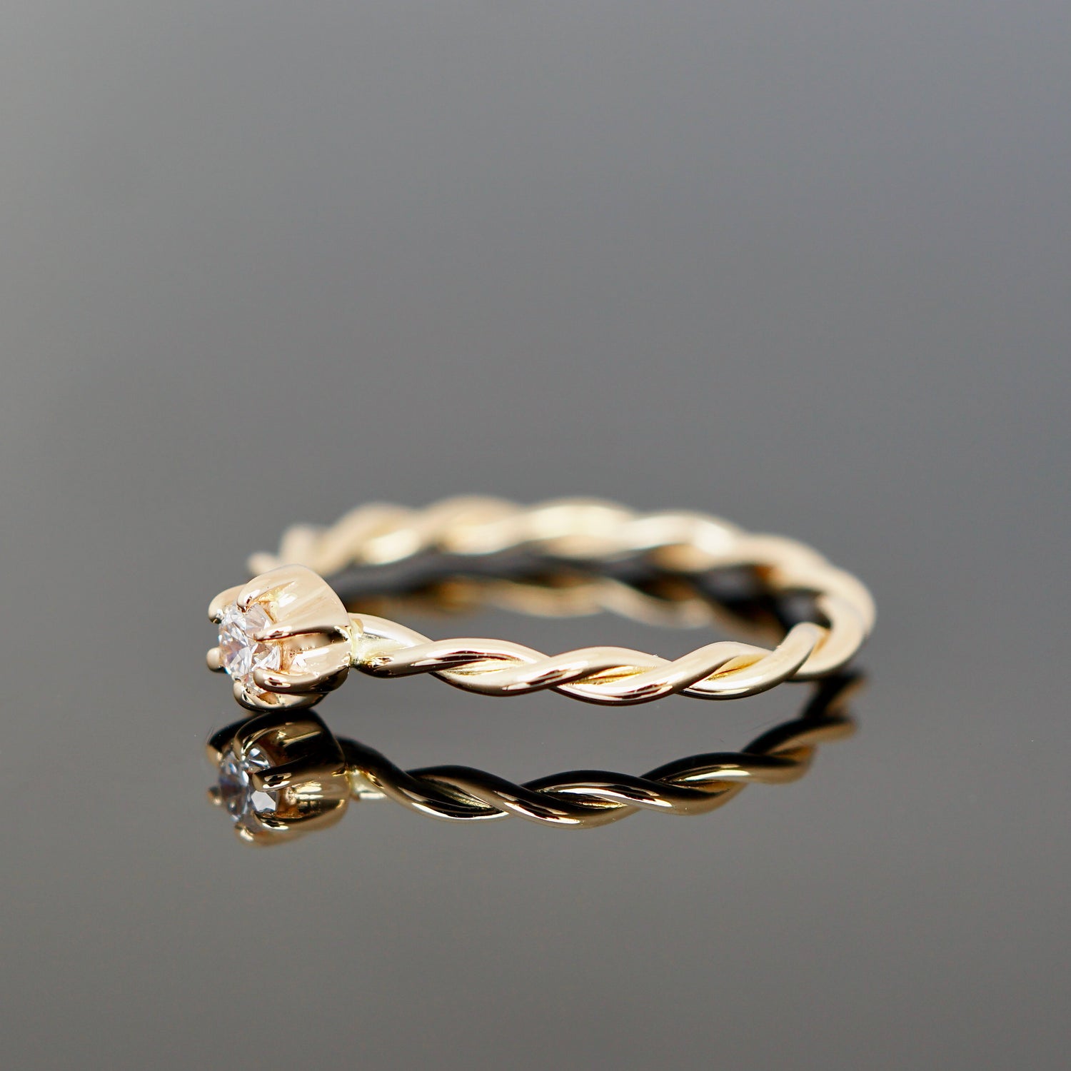 Kordelring KRÖNCHEN 0,10 Ct.