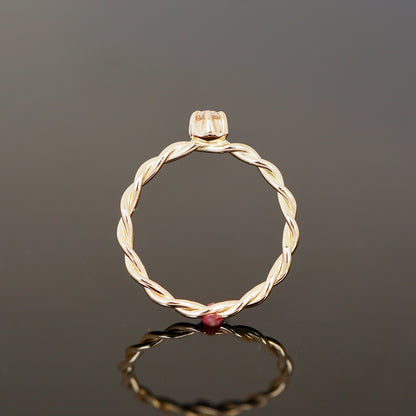 Kordelring KRÖNCHEN 0,10 Ct.