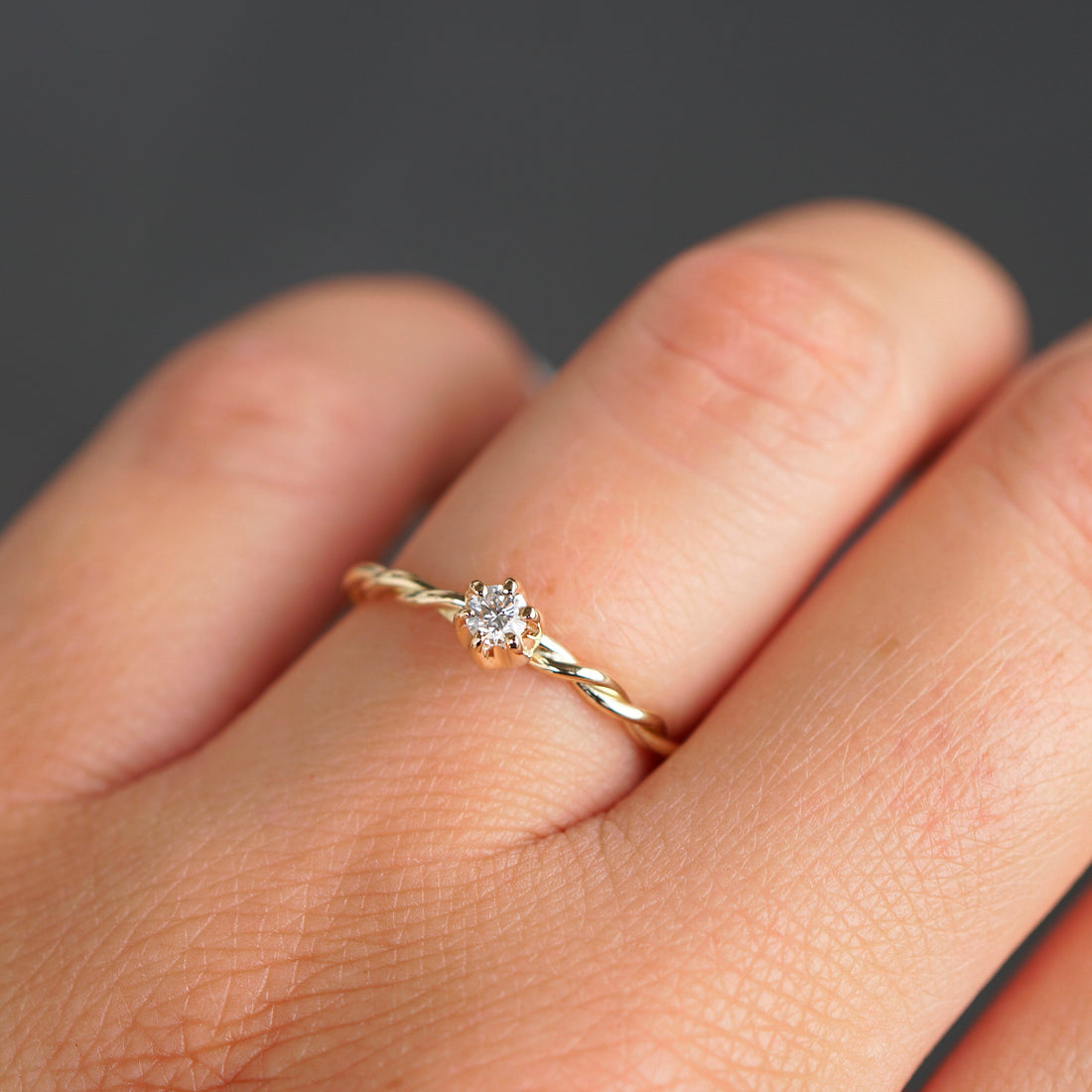 Kordelring KRÖNCHEN 0,10 Ct.