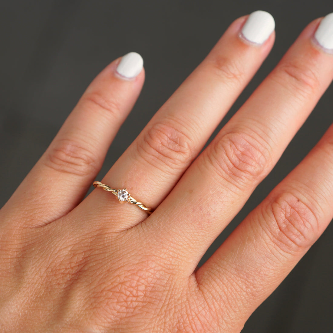 Kordelring KRÖNCHEN 0,10 Ct.