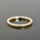 polierter Ring für Kombinationen Ringe aus Gold, Stapelring schlicht