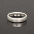 Vintage Herrenring zur Hochzeit, Ehering aus Platin für den Mann.