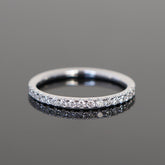 Memoryring voll mit Diamanten besetzt, Vorsteckring 
