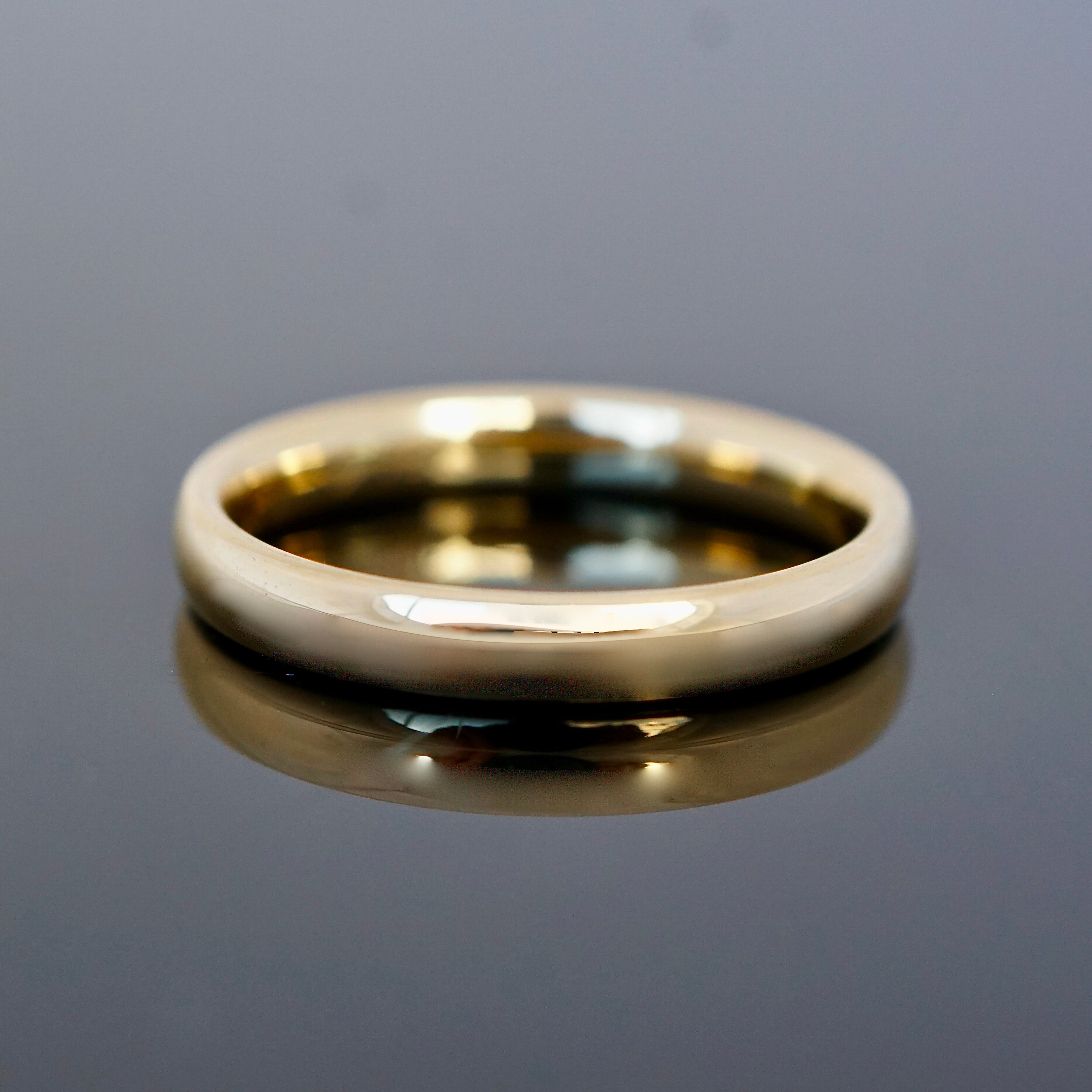 polierter Goldring aus der Goldschmiede Mein Lieblingsring