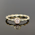 Kordelring Gold mit Diamanten Fassung 0,15 Carat Brillant. Geschmiedeter Ring aus Gelbgold, Roségold, Rotgold, Weißgold oder Platin