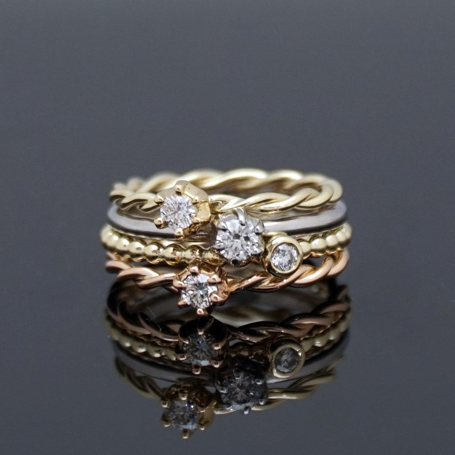 Kordelring KRÖNCHEN 0,10 Ct.